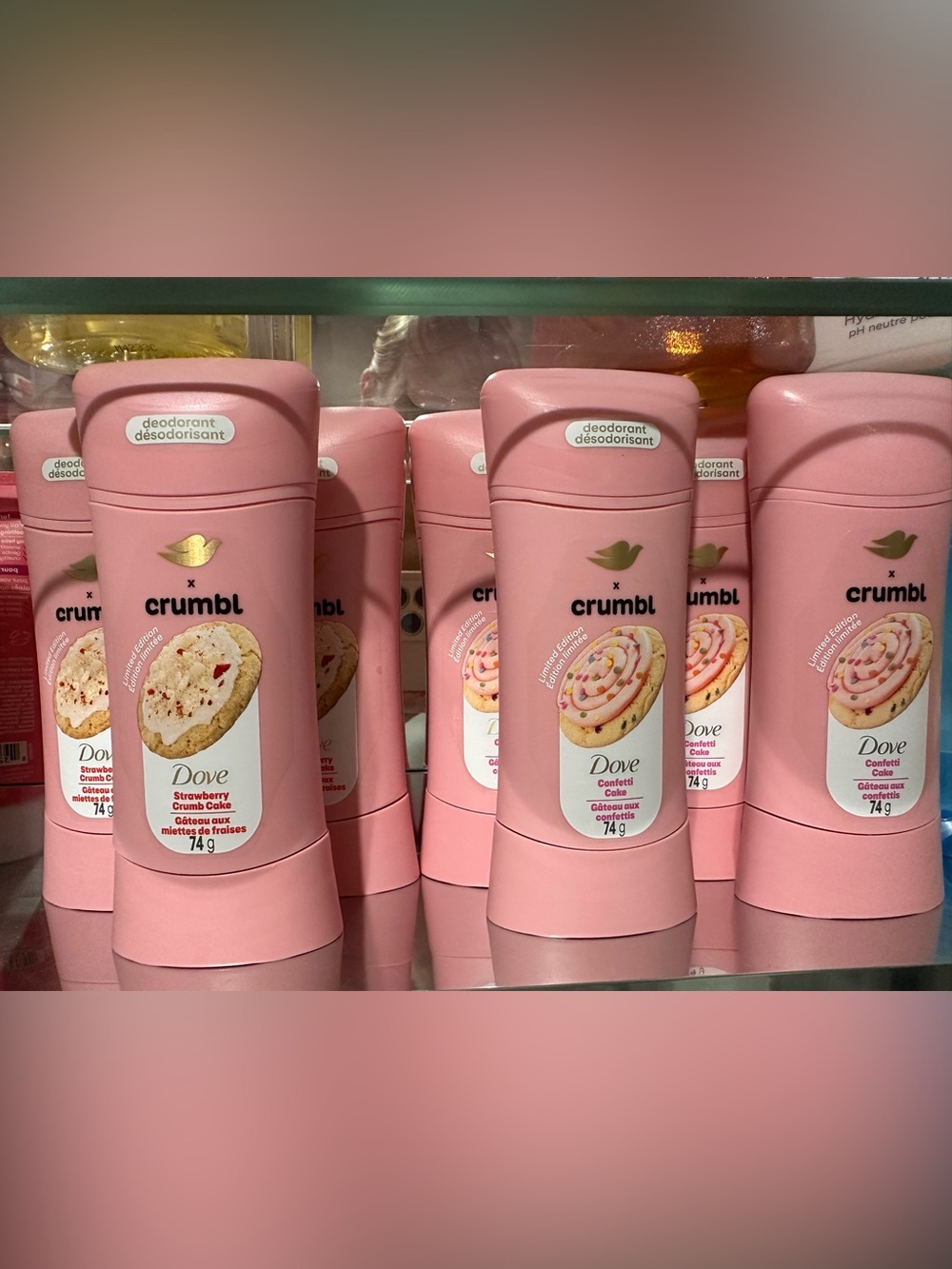 ✨NEW✨  Dove x Crumbl Limited Edition Deodorant Bundle - 7 Pieces